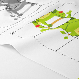 Kit puzzle in pannolenci stampato da ritagliare -  Camaleonte|IDEEINFELTRO.COM