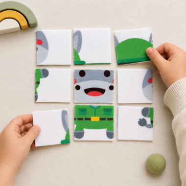 A printat fetru moale kit de puzzle pentru decupat - Donkey