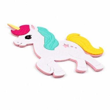 Unicorn - doe-het-zelf kit in vilt en dun vilt om in elkaar te zetten 2