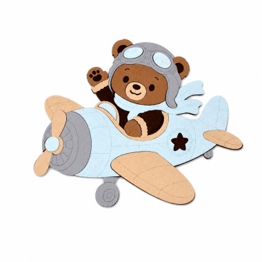 Pilot Bear – DIY-Bausatz in filz und bastelfilz zusammenbauen