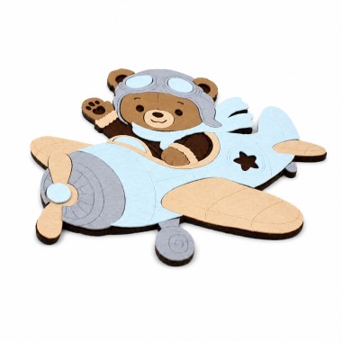 Pilot Bear – DIY-Bausatz in filz und bastelfilz zusammenbauen 2