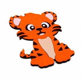 Tiger - Kit de bricolaje en fieltro y fieltro fino para montar