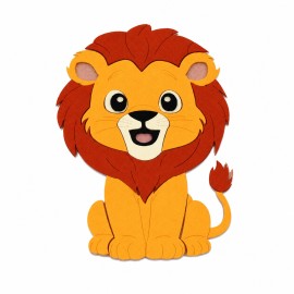 Lion - Kit de bricolaje en fieltro y fieltro fino para montar