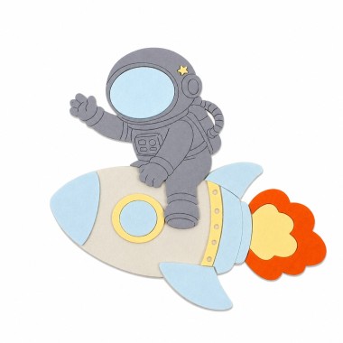 Astronauta - Kit de bricolaje en fieltro y fieltro fino para montar