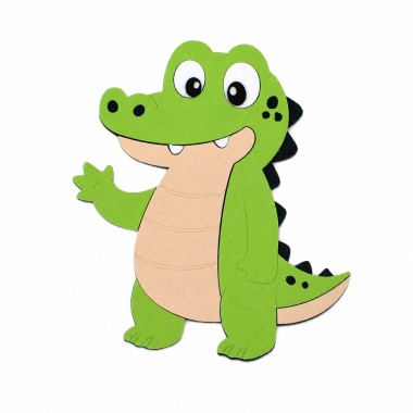Crocodile - DIY kit in felt and soft craft felt to assemble