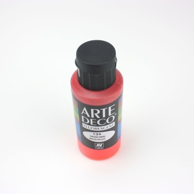 DECO ACRYLIC PAINT 60 ML RED - FLUO