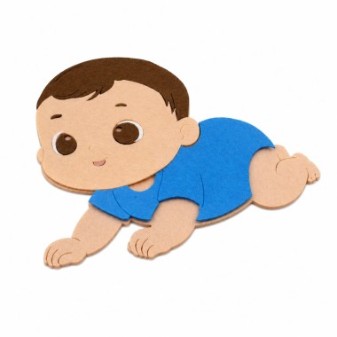 Baby – DIY-Kit in filz und bastelfilz zusammenbauen 2