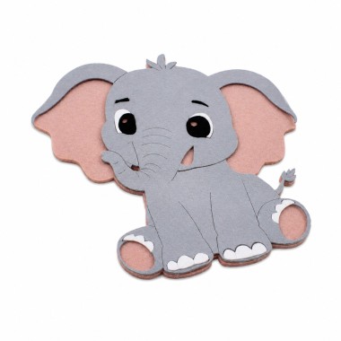 Baby Elephant – DIY-Set in filz und bastelfilz zusammenbauen 2