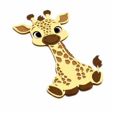 Giraffe - DIY kit in felt and soft craft felt to assemble 2