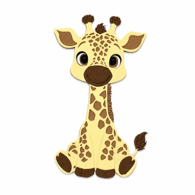 Giraffa - kit fai da te in feltro e pannolenci da assemblare