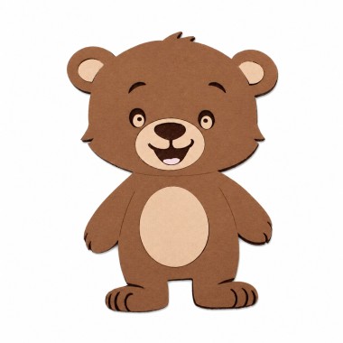 Bear - Kit DIY în fetru și fetru moale de asamblat