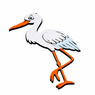 Stork boy - kit DIY în fetru și fetru moale de asamblat 2