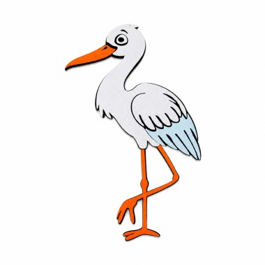 Stork boy - DIY kit in felt and soft craft felt to assemble