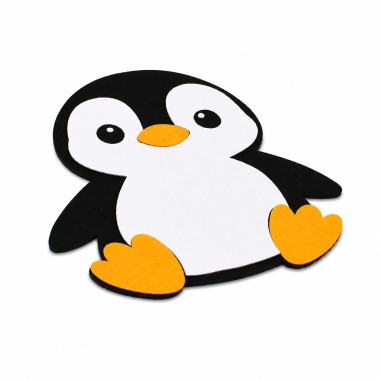 Pinguino - kit fai da te in feltro e pannolenci da assemblare 2