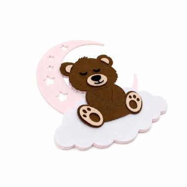 Luna Girl Bear – DIY-Bausatz in filz und bastelfilz zusammenbauen 2