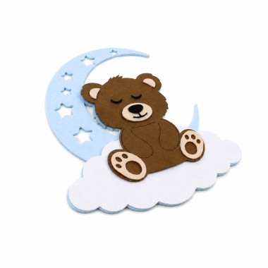 Luna Boy Bear – DIY-Bausatz in filz und bastelfilz zusammenbauen 2