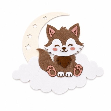 Moon Kitten - Kit DIY în fetru și fetru moale de asamblat