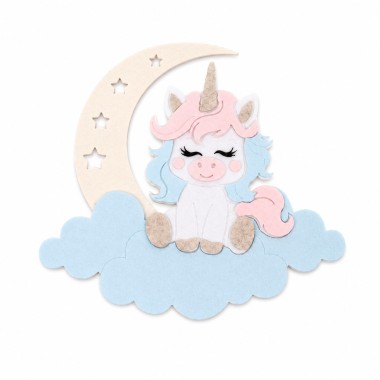 Unicorn Moon – DIY-Kit in filz und bastelfilz zusammenbauen