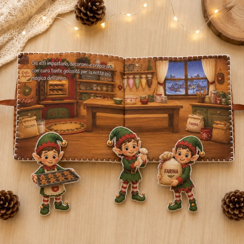 Taktiles Buch in bastelfilz zusammenbauen – Mother Christmas' Sweets Workshop