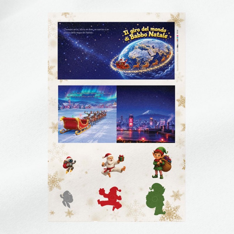Taktiles Buch in bastelfilz zusammenbauen – Santa's Around the World