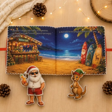 Taktiles Buch in bastelfilz zusammenbauen – Santa's Around the World