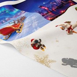 Taktiles Buch in bastelfilz zusammenbauen – Santa's Around the World
