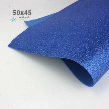 FOAM MODELING / MOOSGUMMI / FOMMY GLITTER 50 X 45 CM - ELECTRIC BLUE