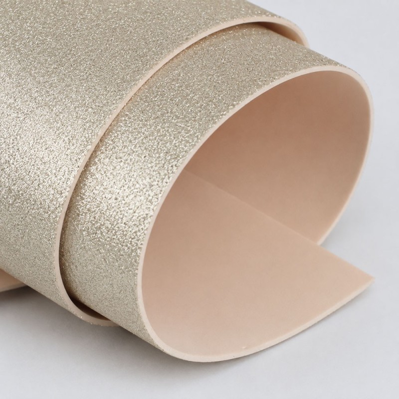 Roll Foam Modeling / Moosgummi / Fommy Glitter Cm 100 Hx 10 Mt - Cold Gold