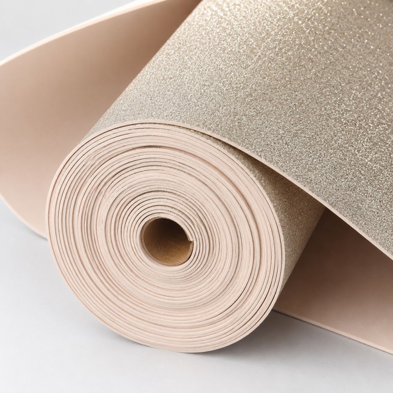 Rouleau mousse EVA / crepla - paillettes d’or - 10 mètres
