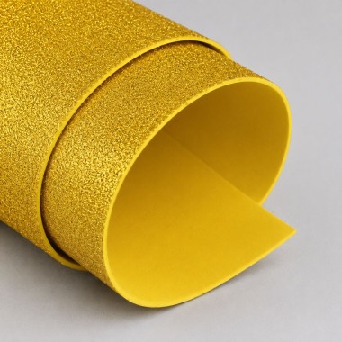 Foam Modeling / Moosgummi / Fommy Glitter 50 X 100 Cm - Cold Gold 2