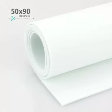 FOAM MODELING / MOOSGUMMI / FOMMY 50 X 90 CM - WHITE
