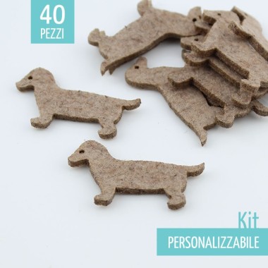 SAVING KIT FOR FELT DOGS - SIZE OF YOUR CHOICE
