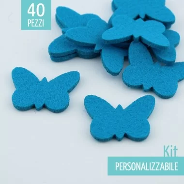 BUTTERFLIES SAVING KIT IN FELT - SIZE OF YOUR CHOICE