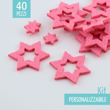STAR SAVING KIT IN FELT - SIZE OF YOUR CHOICE
