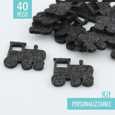 TRAIN SAVINGS KIT IN FELT - SIZE OF YOUR CHOICE