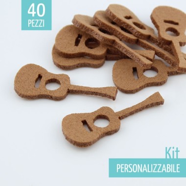 SAVING KIT 40 GUITARS IN FELT - SIZE TO CHOOSE FROM