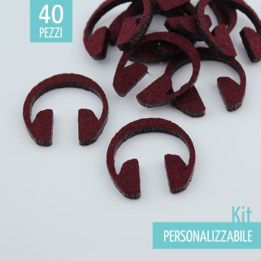 SAVER KIT 40 HEADPHONES IN FELT - SIZE OF YOUR CHOICE
