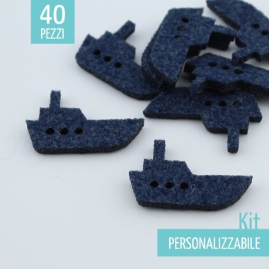 SAVINGS KIT 60 SHIPS IN FELT - SIZES TO CHOOSE FROM