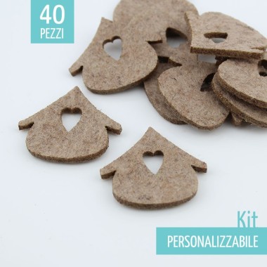 SAVINGS KIT 49 HOUSES IN FELT - SIZE TO CHOOSE FROM
