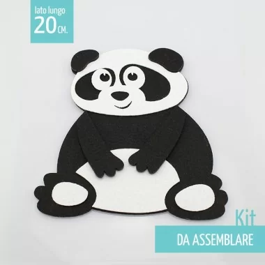 PANDA IN FELT AND PANNOLENCI TO ASSEMBLE