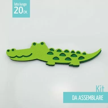 CROCODILE IN FELT AND PANNOLENCI TO ASSEMBLE