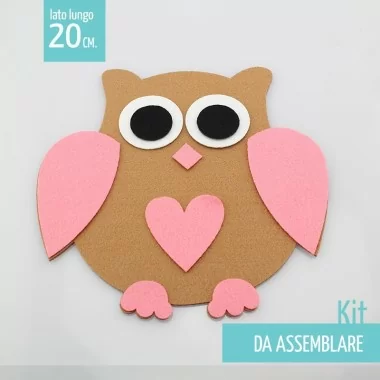 OWL IN FELT AND FELT TO ASSEMBLE
