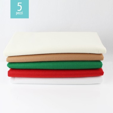 Savings Kit 5 soft felt 50X180 cm - Merry Christmas
