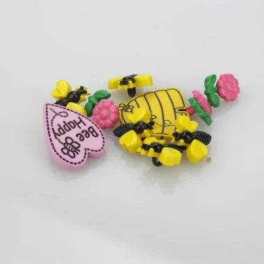 9 BOUTONS - BEE HAPPY