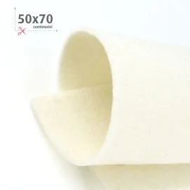 Felt cream 50X70 cm|IDEEINFELTRO.COM