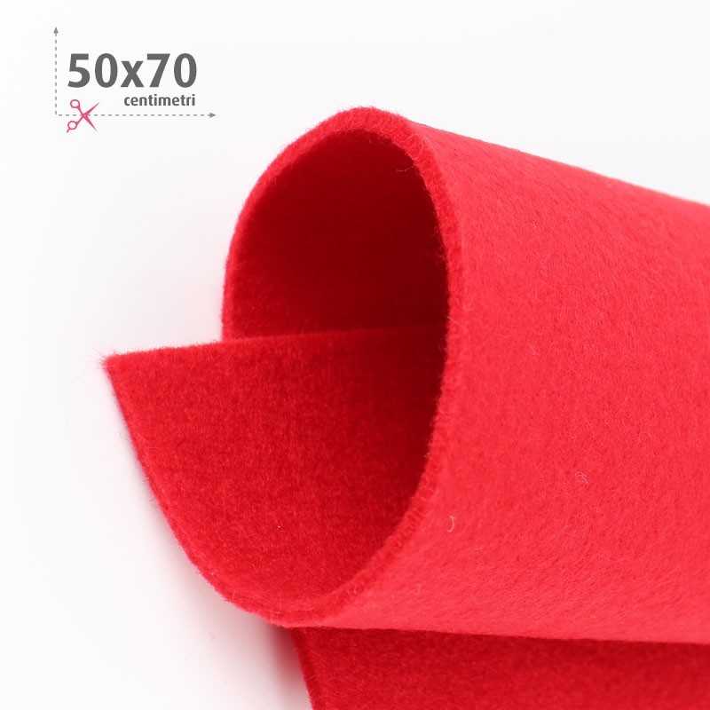RED FELT 50X70 CM