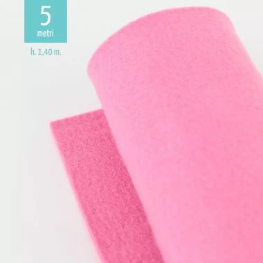 Roll felt pink H140 cm x 5 mt