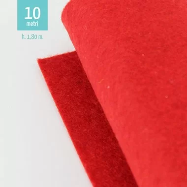 ROLL FELT RED H180 CM x 10 M