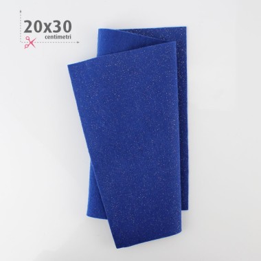 Filzstoff Metall 20X30 cm - Electric Blue