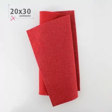 FELT METAL 20X30 CM - RED